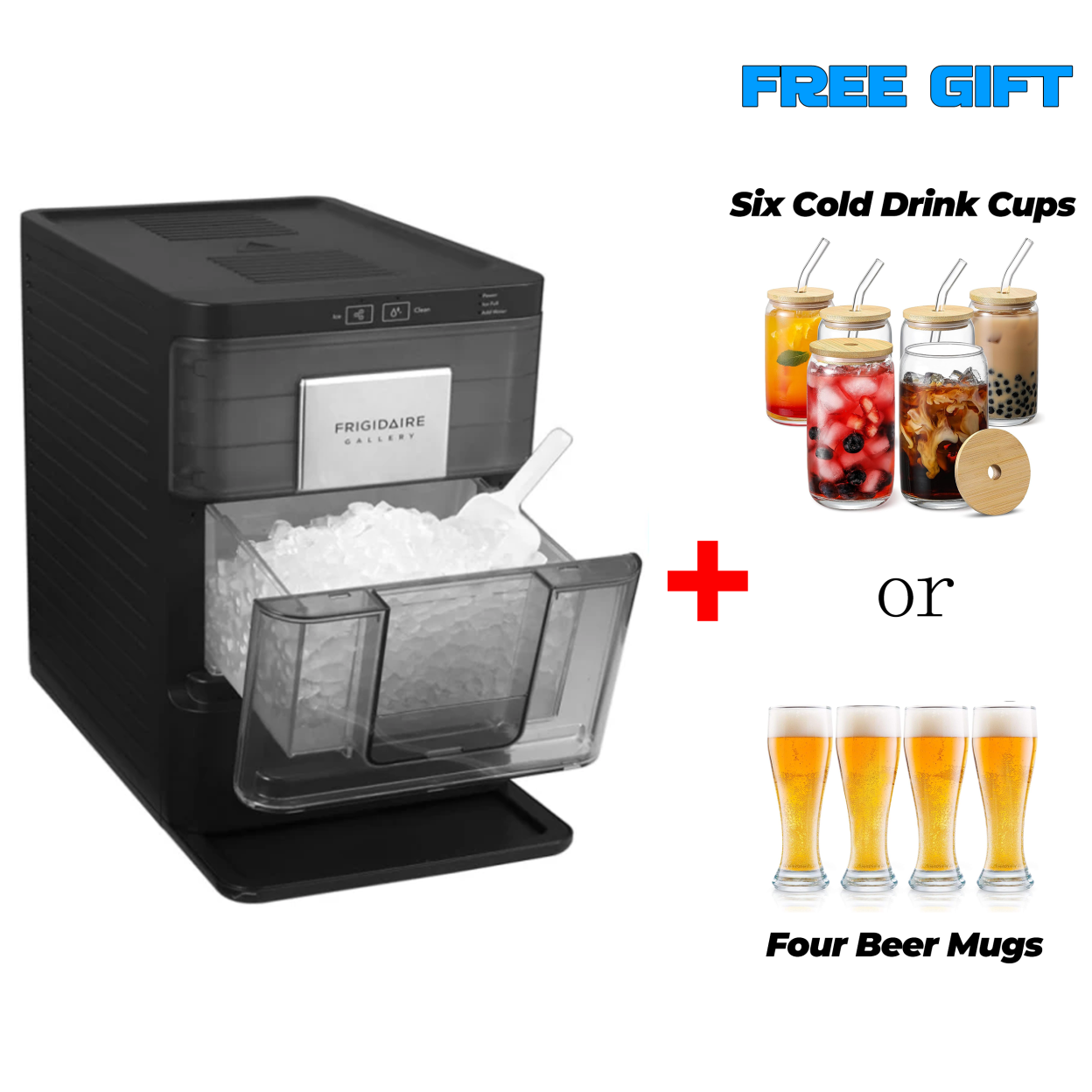 🔥Clearance Sale🔥FRIGIDAIRE Nugget Ice Maker, 44lbs per Day