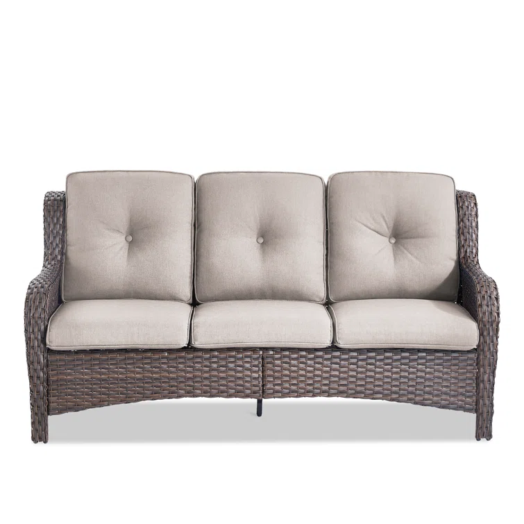Carolina 75'' Polyethylene (PE) Wicker Outdoor Patio Sofa