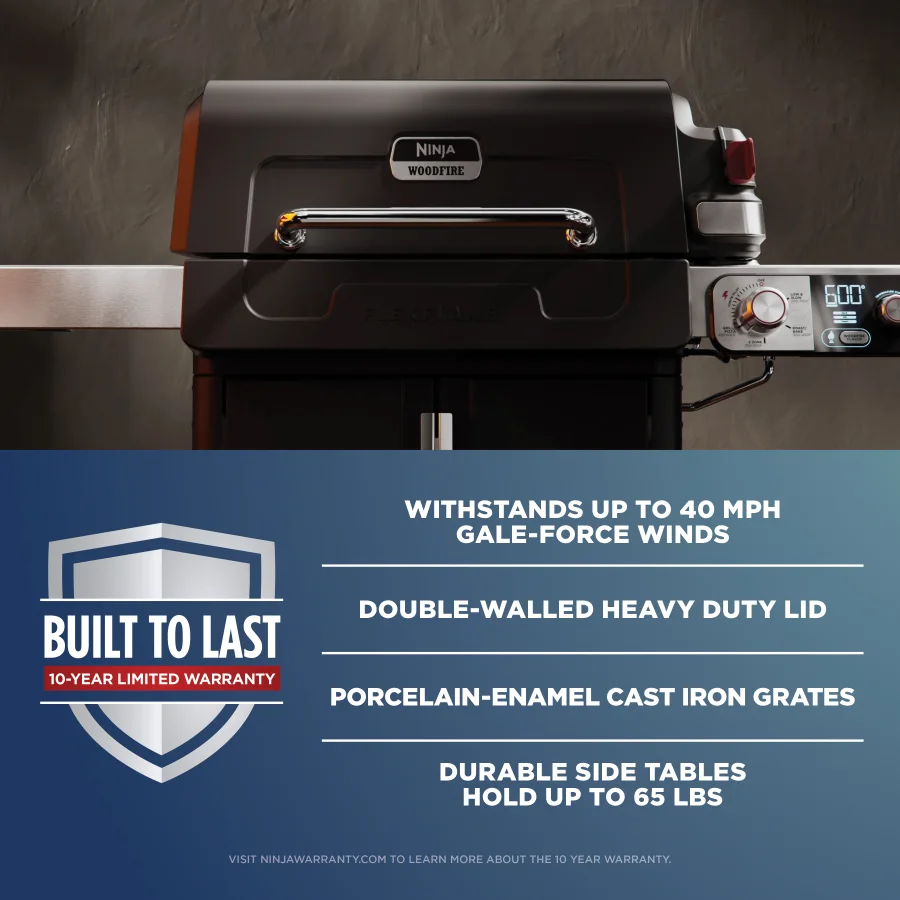 Ninja™ FlexFlame™ Propane Grill & Outdoor Cooking System (Black)