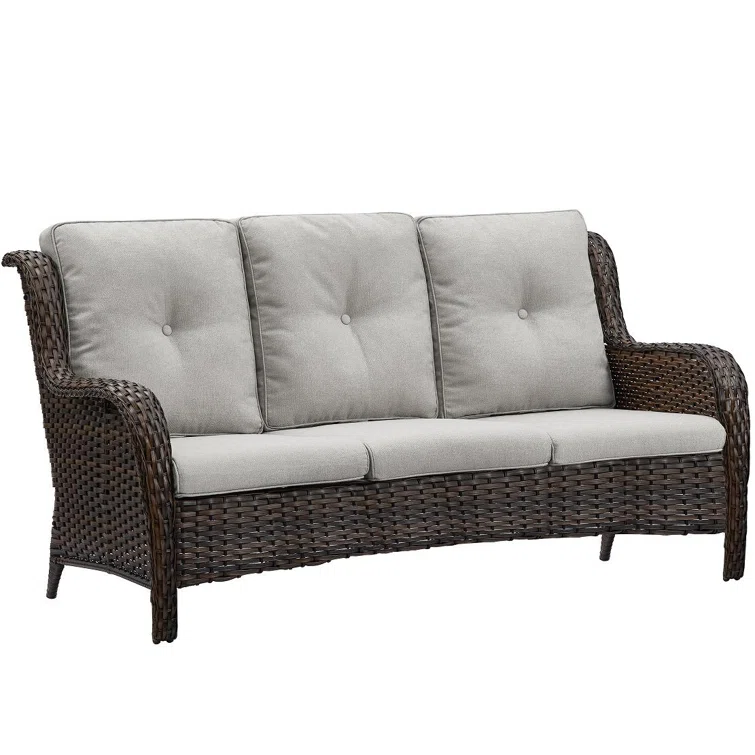 Carolina 75'' Polyethylene (PE) Wicker Outdoor Patio Sofa