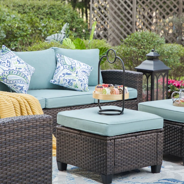 Argyri Stylish Wicker Outdoor Patio Sofa & All-Weather Rattan