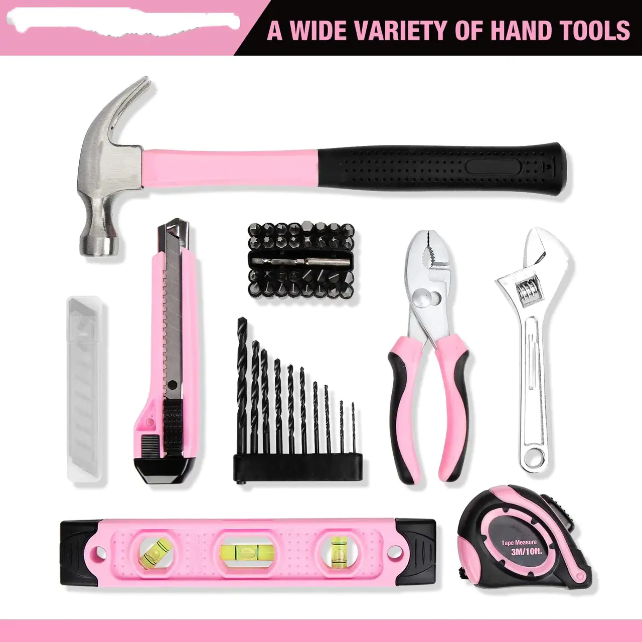 12V Cordless Drill and Home Tool Kit with 14-inch Storage Bag