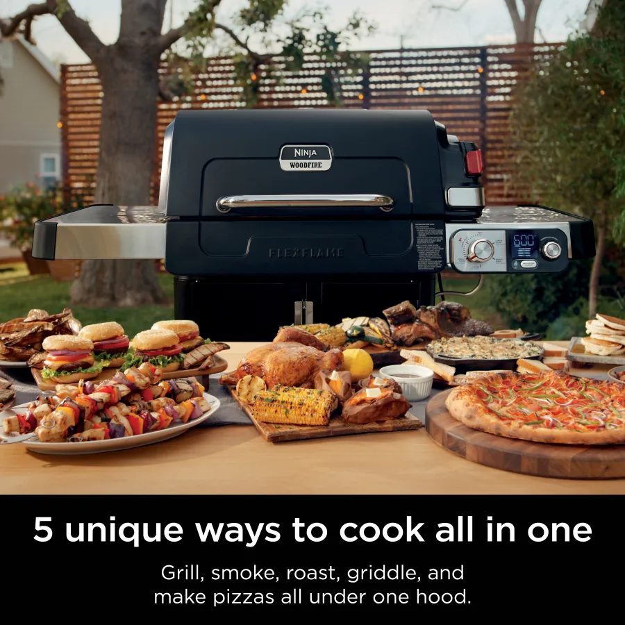 Ninja™ FlexFlame™ Propane Grill & Outdoor Cooking System (Black)